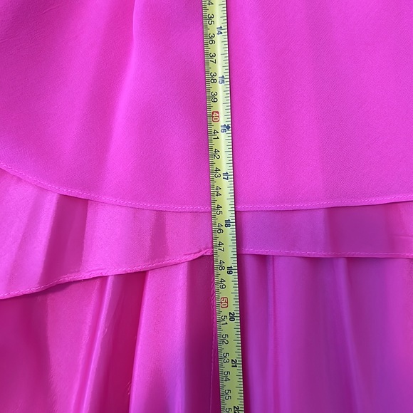 Pink cut out high low formal dress - Picture 11 of 13